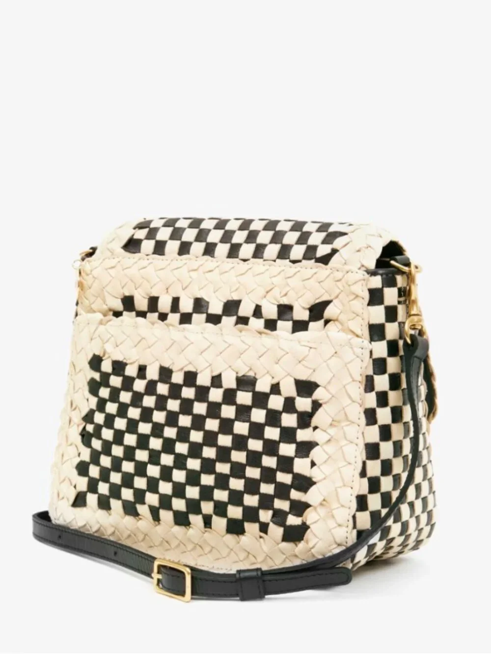Clare V Louis Border Woven Checker bag